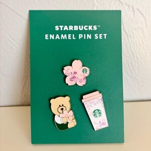 Starbucks Cherry Blossom Sakura Enamel Pin Set 2026